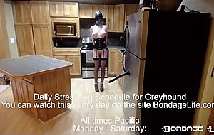 Greyhound 24/7 slave girl life  