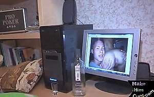 Babe fucks another guy to humiliate cuckold   