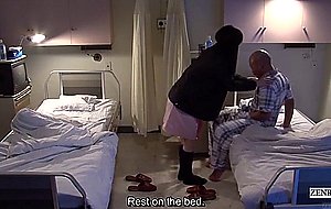 Subtitled uncensored bizarre hospital japanese handjob