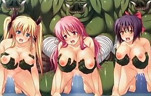 D hentai slave girls wrecked by monsters!