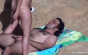My mom enjoys beach sex with her lover  