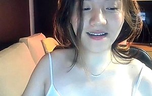Sexy amanda wu jerks off and cums in her hand
