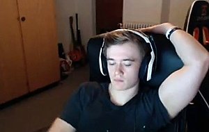 Danish twink boy showing ass on webcam