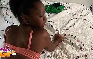 My ebony girlfriend lets me film her while banging her tiny pussy – nude girls