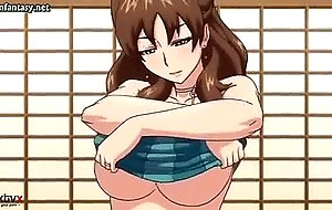 Corrupting anime milf with big tits