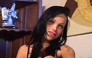 Skilful at fucking tranny pleases a girl
