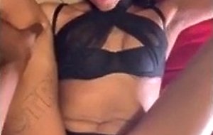 Cute ass light skin black girl getting fucked 