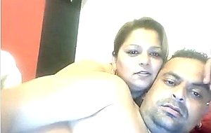 Arab couple is playing on bazoocam  