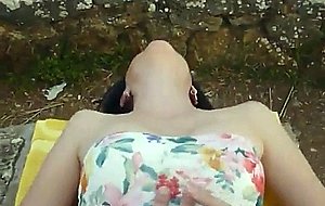 Amateur fucking in the street and swallowing cum