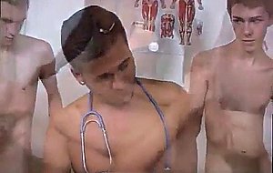 Male naked bodybuilder physical exam and medical exam
