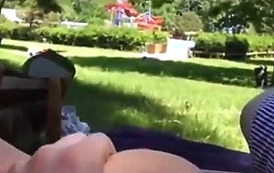 Risky anal sex at public pool  