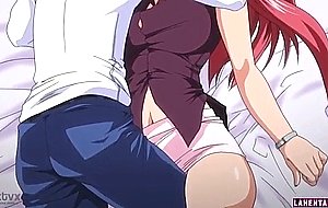 Hentai redhead fondled and fucked