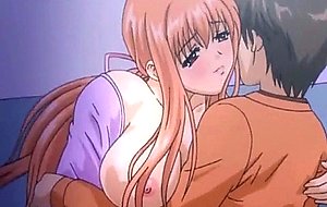 Lascive redhead anime making love