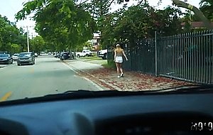 I only stopped my car to see if this girl was in trouble, but then she rode my cock like mad – nude girls