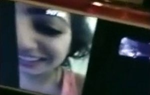 Couple call friend on  videochat   