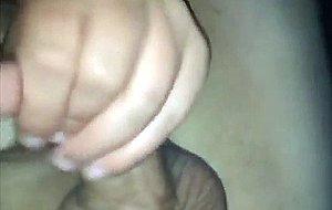 Fingering a gal's ass during masturbation  