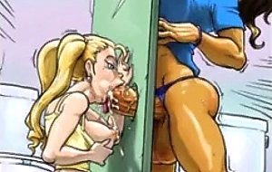 Huge dicks in adult cartoon