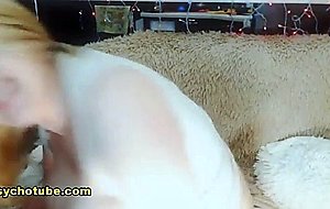 Alluring blonde attracts cam fans with big boobs  
