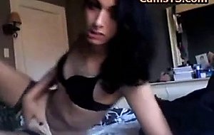 Hot emo shemale on webcam