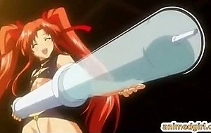 Hentai girl gets an enema injection and sucking shemale cock