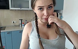 Gorgeous pregnant camgirl anal play video