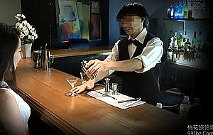 Japanese slut fucked at the bar