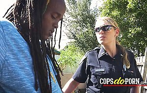 Cops doing porn outdoors with a rasta dude with massive cock Check the full video on the website