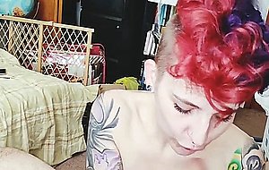 Harley is at it again! blowing and swallowing cum!  
