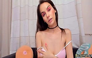naughty girl loves fucking herself with her favorite dildo