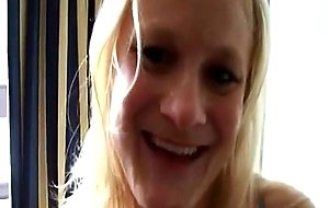Blonde milf likes young big dick