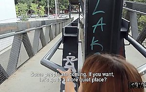 Naked girl sucked my dick in public before i drilled her on the city streets – nude girls