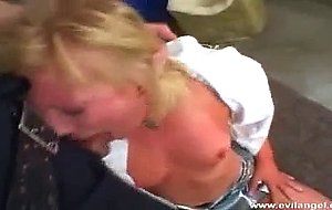 Alexa Lynn gets a cock shoved down her throat.