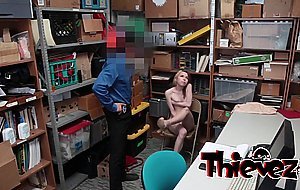 Petite teen enjoys hard dicking at the back of office