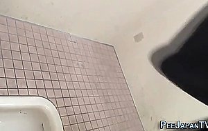 Fetish asian urinates in public  