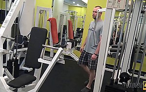 Hunt4k. dirty guy picks up young hottie and fucks her right in gym