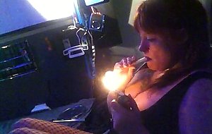 My sweet wife smoking meth  