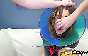 Sexy teenie is taken in ass hole madhouse for pain  