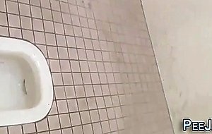 Sexy asian pissing in public  
