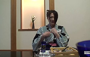 Subtitled uncensored shy japanese milf in yukata in pov