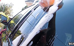 Kayla carrera has the world's best car wash
