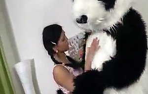 Panda Toy Fucks A Cute Teenage Girl