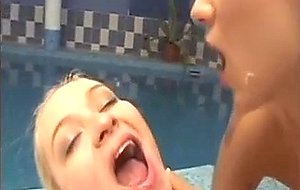 Two Hot Blondes Fucked At The Pool