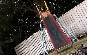 Happening  fuck at the park slide