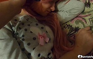 Stepsister gets fucked while she's in bed