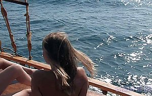 Young teengirls at sea