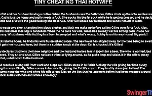 Cheating Thai wife is a dirty litte slut who loves big cocks