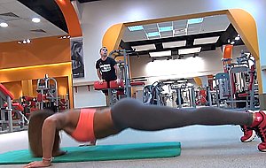 Anastasia sokolova in the gym