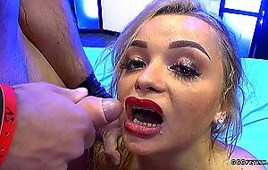 Daphne klyde shows swallows and extreme bukkakes