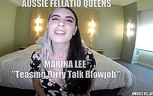 Aussiefellatioqueens , marina lee teasing naughty talk b
