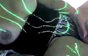 Amateur busty tranny masturbates on webcam